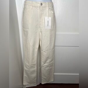 FRAME NWT Denim Women's Cream Jeans Le Super High Rise
